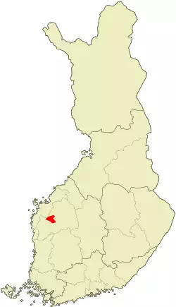 Location of Ilmajoki in Finland