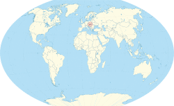 Location of Slovakia in the world