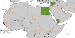 Location of United Arab States