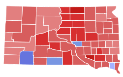 South Dakota Governor Election Results by County, 2006.svg