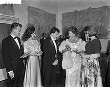 Adam Harasiewicz (3rd from left) in the Netherlands in 1963