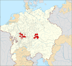 Electoral Palatinate within the Holy Roman Empire, 1618