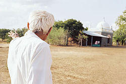 Faredoon Driver shows the grounds of Upper Meherabad.