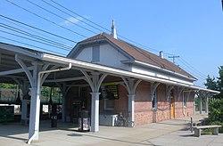 The Roslyn station on the Long Island Rail Road, located within the northern part of Roslyn Heights.