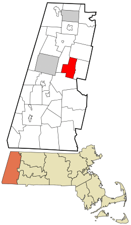 Location in Berkshire County and the state of Massachusetts.