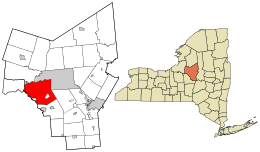 Location in Oneida County and the state of New York.