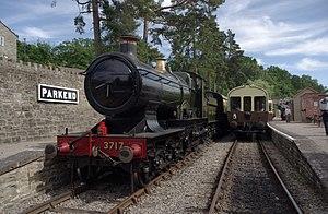 Parkend railway station MMB 10 3717 "City of Truro".jpg
