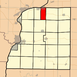 Location in Hancock County