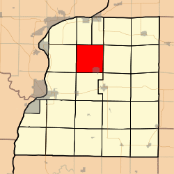 Location in Hancock County