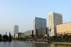 The business district, the "Eix Macià".