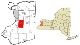 Location in Erie County and the state of New York.