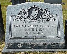 Lawrence Andrew Rainey, Sr. Headstone.jpg