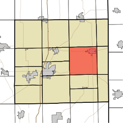 Location of Wilmington Township in DeKalb County