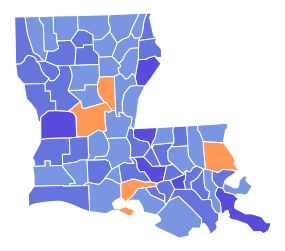 Louisiana Senate Election Results by County, 1980.svg