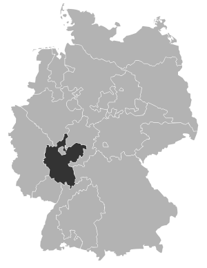 Karte der Evangelischen Kirche in Hessen und Nassau