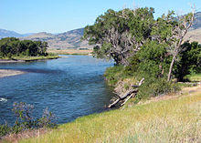 Yellowstone River, flowing through Paradise Valley.jpg