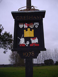Gresham Village Sign 25th October 2007.JPG