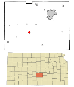 Location within Reno County and Kansas