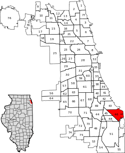 Location within the city of Chicago