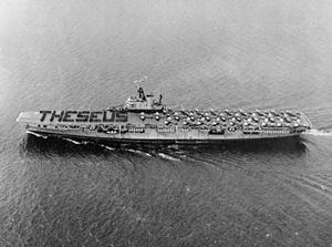 HMS Theseus (R64) off Japan 1951.jpg