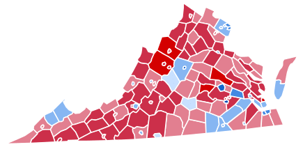 Virginia Presidential Election Results 2004.svg