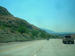 Interstate 215 as it passes along the eastern side of Holladay