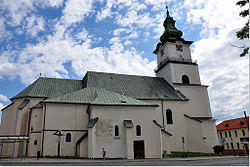 Catholic St. Bartholomew's Church in Prievidza