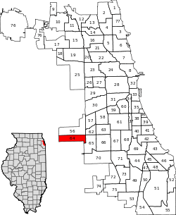 Location within the city of Chicago