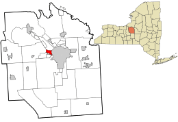 Location in Onondaga County and the state of New York.