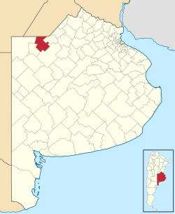 location of General Pinto Partido in Buenos Aires Province
