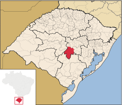 Location within Rio Grande do Sul