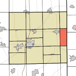Location of Stafford Township in DeKalb County