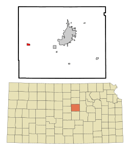 Location within Saline County and Kansas