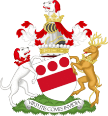 Coat of arms of the viscount Hereford - Premier viscount of England.png