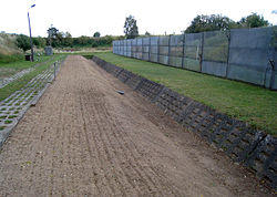 Part of the former Inner German border preserved at Museum Grenzhus in Schlagsdorf