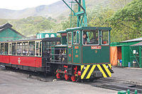 Train approaching Llanberis station - geograph.org.uk - 1309249.jpg