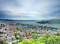 Panorama of Songkhla from Tang Kuan Hill