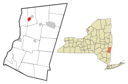 Location of Kinderhook, New York