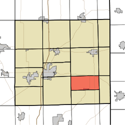 Location of Concord Township in DeKalb County