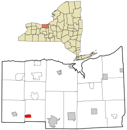 Location in Wayne County and the state of New York.