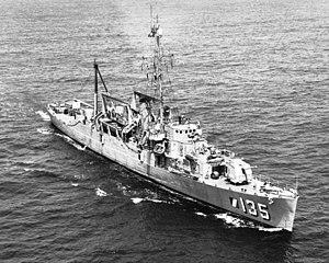 USS Weiss (APD-135) underway, circa in 1950s.jpg