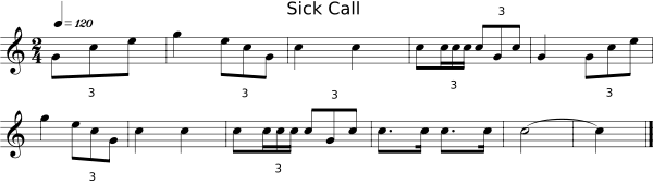 Sick Call score
