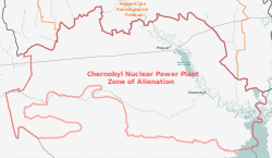 Chernobyl zonal boundaries (red)