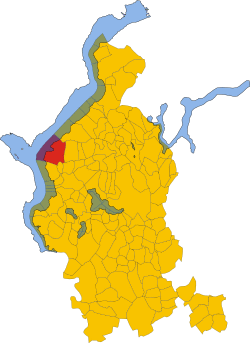 Map of comune of Laveno-Mombello (province of Varese, region Lombardy, Italy).svg