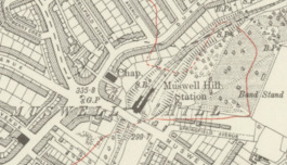 Muswell Hill station, 1920.png