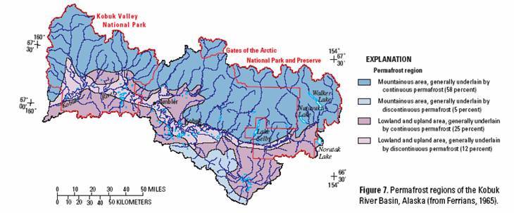 Permafrost regions along the Kobuk River[2]
