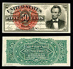 fifty-cent fourth-issue fractional note