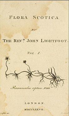 Flora Scotica by The Revd John Lightfoot title page.jpg