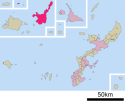 Location of Ishigaki in Okinawa Prefecture
