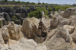 The site of secondary mining of Phosphate rock in Nauru, 2007. Photo- Lorrie Graham (10729889683).jpg